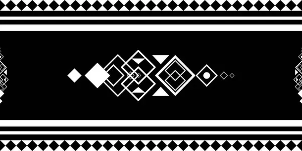 Siyah-beyaz cesur bir geometrik etnik sınır tasarımı, simetrik ve soyut kabile esinlenilmiş sanat eserleri tekstil baskıları, dijital altyapılar, dekoratif çerçeveler, kültürel tasarım projeleri için idealdir..