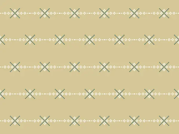 Sarı arka planda minimalist pikseller. Geleneksel Etnik Haç Dikişi ve Geometrik Tekstil baskıları, moda tasarımı, ev dekorasyonu, duvar kağıtları, kırtasiye malzemesi, dijital arkaplan