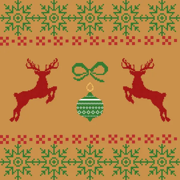 Altın arka planda fiyonk geyikleri de dahil olmak üzere bayram ikonlarının olduğu kusursuz bir Noel deseni. Tatil dekorasyonları, dijital arka planlar, ambalaj kağıdı, tekstil tasarımı için mükemmel..