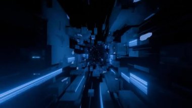 Parlak çizgileri olan soyut bir arkaplan. 3d oluşturma