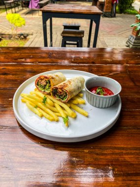 sebze ve tavuk kebap