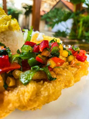 Lezzetli bir yemeğin yakın çekimi.