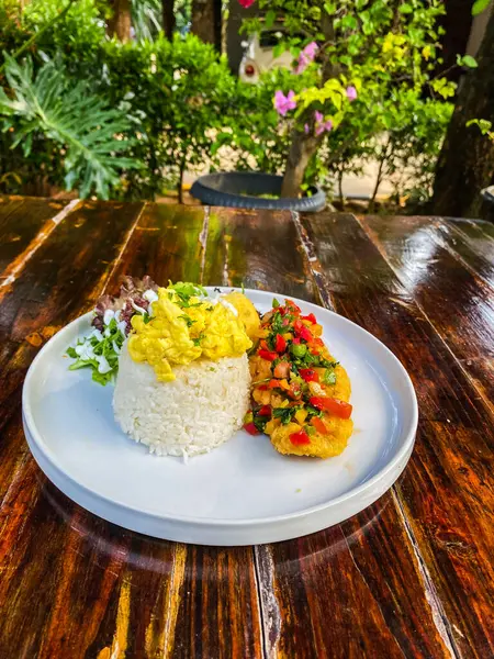 chicken rice with vegetables