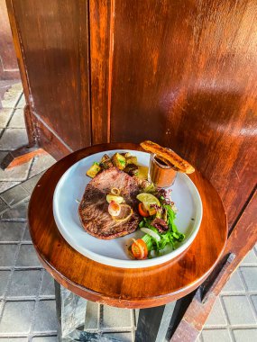 dana biftek ahşap tablo