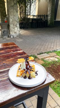 Lezzetli çikolatalı pasta.