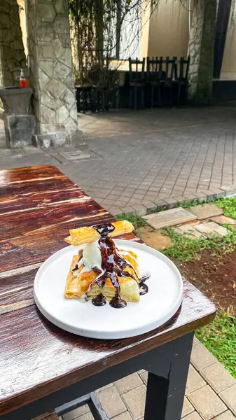 Lezzetli çikolatalı pasta.