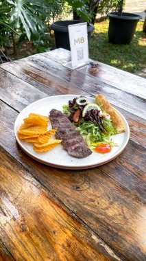 Lezzetli yiyeceklerin yakın görüntüsü