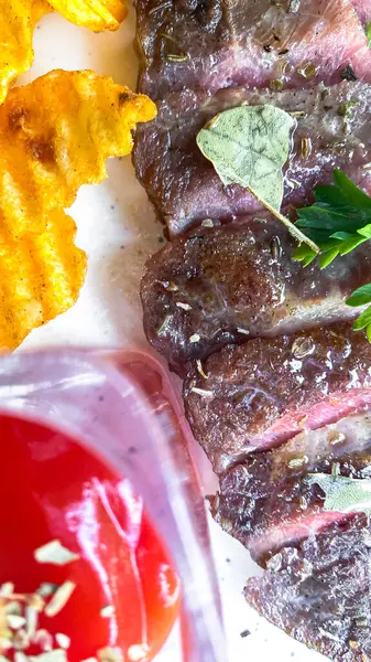 Lezzetli Asya mutfağının yakın görüntüsü