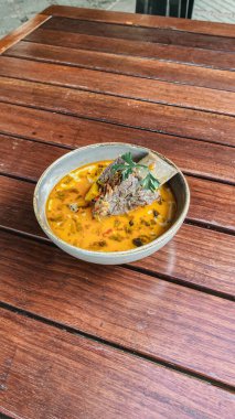 Çorbanın mutfak fotoğrafı.