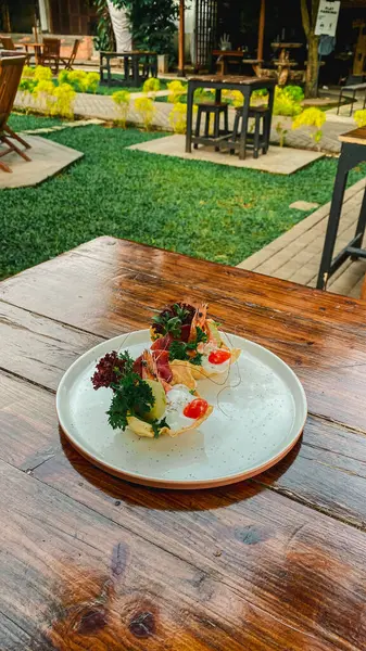 Lezzetli yiyeceklerin yakın görüntüsü