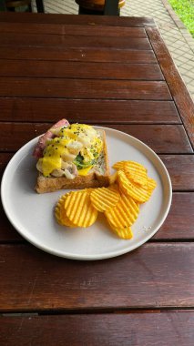 Lezzetli yiyeceklerin yakın görüntüsü