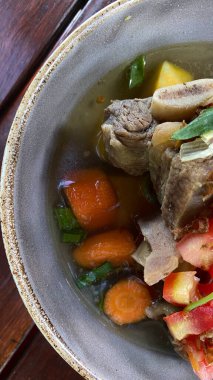 Lezzetli Asya mutfağının yakın görüntüsü