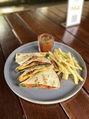 Lezzetli bir yemeğin yakın çekimi.