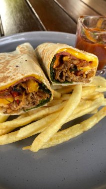 Kızarmış domuz eti fotoğrafı.