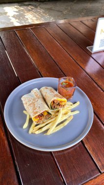 Lezzetli ve sağlıklı yiyecekler, seçici odaklanma