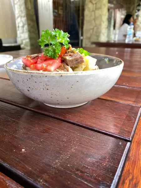 Lezzetli İtalyan yemekleri, seçici odaklanma