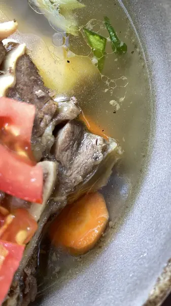 Lezzetli Asya yemeklerinin yakın görüntüsü