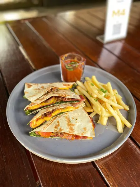 Lezzetli bir yemeğin yakın çekimi.