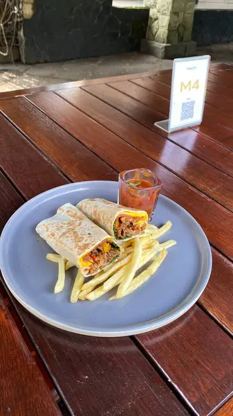 Lezzetli yiyeceklerin yakın görüntüsü