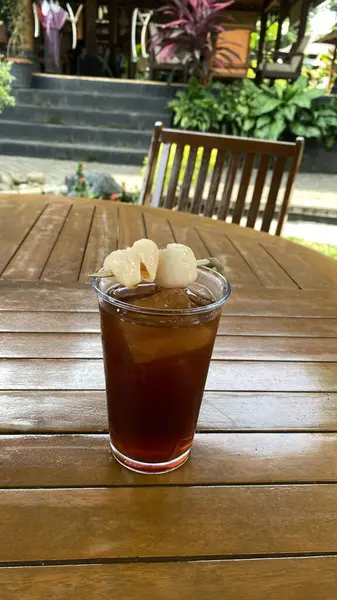 ice cream on a glass