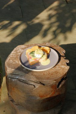 Lezzetli bir yemeğin yakın çekimi.