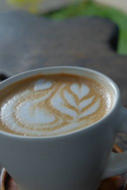 Sütlü kahve latte sanat