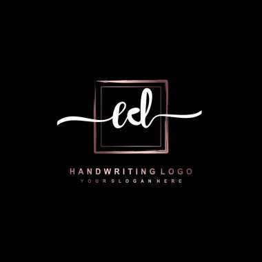 ED ilk monogram el yazısı imza logosu
