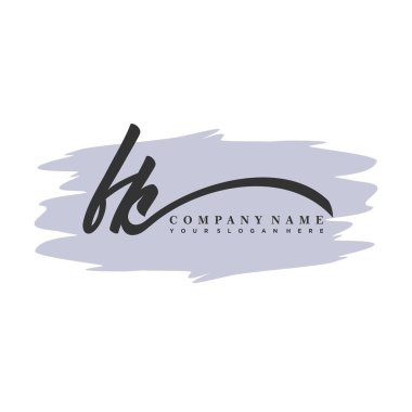 FK ilk monogram el yazısı imza logosu
