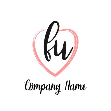 Başlangıç logosu, ilk imzadan oluşan el yazısı logosu, düğün, moda, mücevher, butik, çiçek ve botanik, herhangi bir şirket veya işletme için yaratıcı şablona sahip.