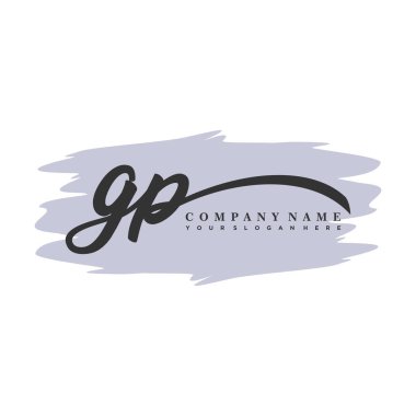 GP ilk monogram el yazısı imza logosu