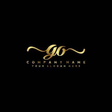 İlk el yazısı logo vektörünü kullan