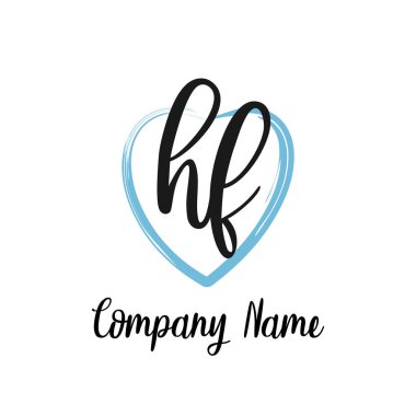 Beauty vector initial logo, handwriting logo of initial signature, wedding, fashion, jewerly, boutique, floral and botanical with creative template for any company or business clipart