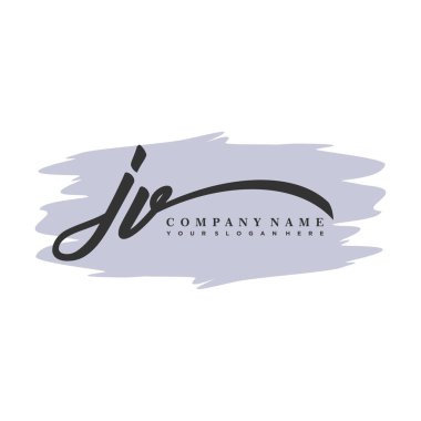 JV ilk monogram el yazısı imza logosu