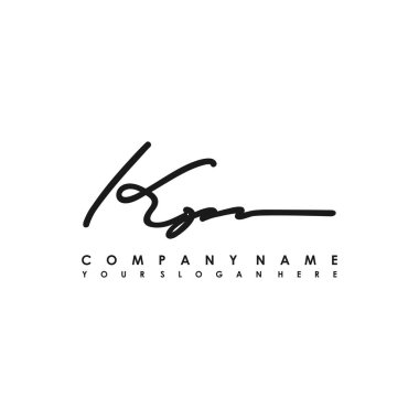 KP Luxury initial handwriting logo template, logo for beauty, fashion, wedding, photography clipart