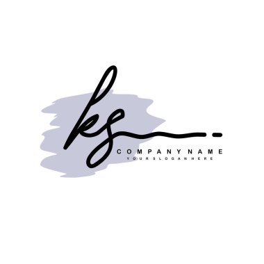 KS ilk monogram el yazısı imza logosu
