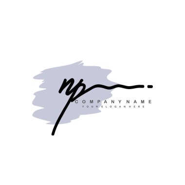 NP ilk monogram el yazısı imza logosu
