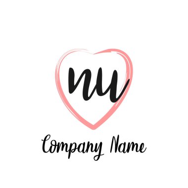 Beauty vector initial logo, handwriting logo of initial signature, wedding, fashion, jewerly, boutique, floral and botanical with creative template for any company or business clipart