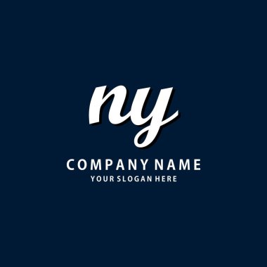 NY elegan el yazısı vektör çizimi