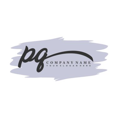 PQ ilk monogram el yazısı imza logosu