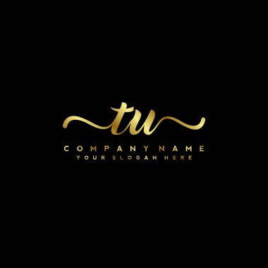TU İlk el yazısı logo vektörü