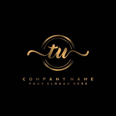 TU İlk el yazısı logo vektörü