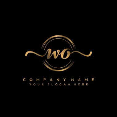 WO İlk el yazısı logo vektörü