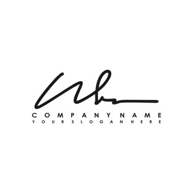 WR Luxury initial handwriting logo template, logo for beauty, fashion, wedding, photography clipart