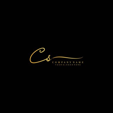CS ilk harf el yazısı ve imza logosu