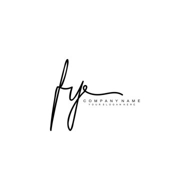 İlk harf el yazısı ve imza logosu