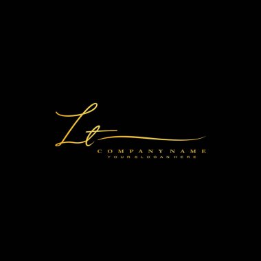 LT ilk harf el yazısı ve imza logosu