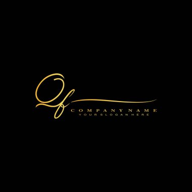 QF ilk harf el yazısı ve imza logosu