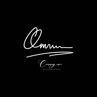 QM ilk harf el yazısı ve imza logosu