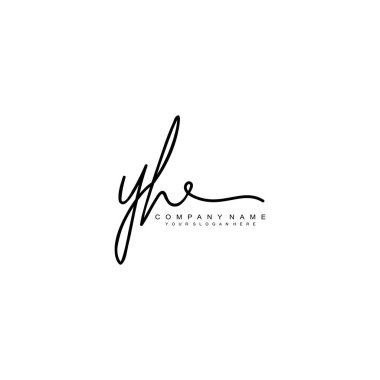 Y H ilk harf el yazısı ve imza logosu