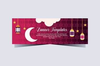 Muslim Holy Month Ramadan Kareem background - Ornamental Arabic Lantern With Burning Candle Glowing clipart